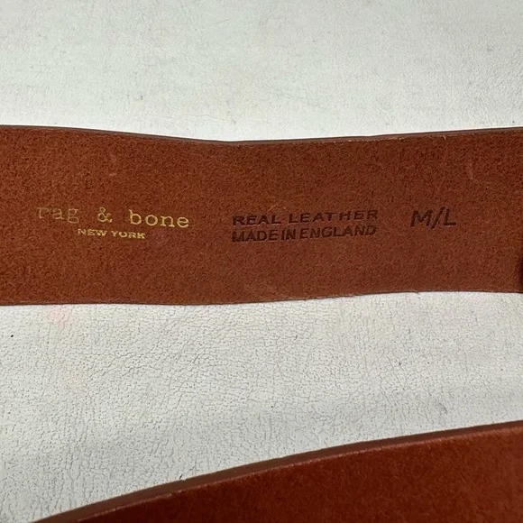 Rag & Bone Rosewood Anchor Belt, Women's Size M/L - Red/Brown